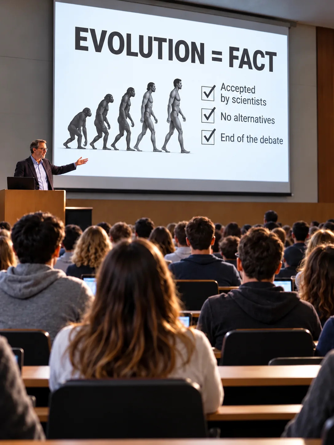 Why most scientists believe evolution